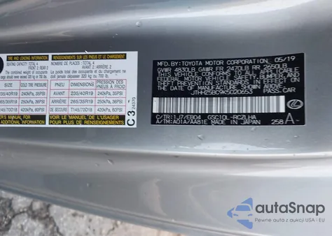 2019 Lexus Rc 350 F Sport z USA, uszkodzony, nr VIN JTHHZ5BC9K5020653